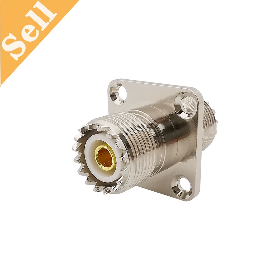 1Pcs 4 Ȧ ÷ г Ʈ UHF SO239 -SO-239 PL259 ׳  LAN ġ    Ŀ,   Ŀ